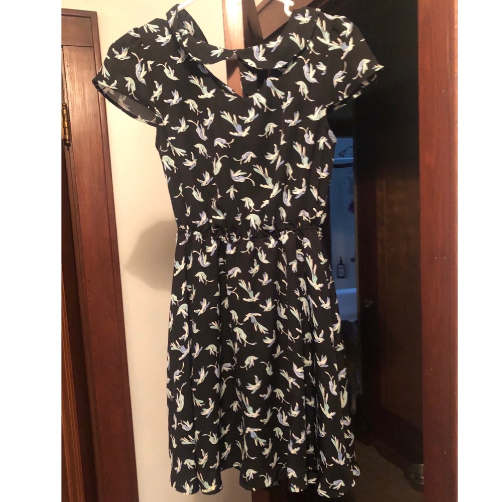 Bird Print Dress